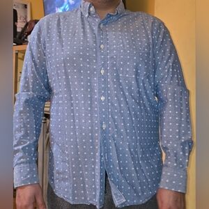 American Eagle Outfitters Blue Patterned Casual Shirt